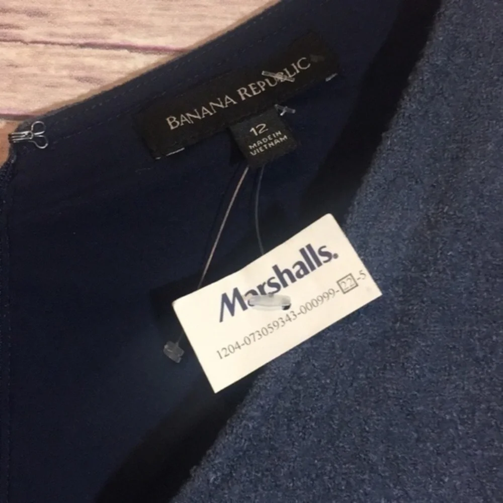 Banana Republic Peplum Blue Sleeveless Tank Trendy